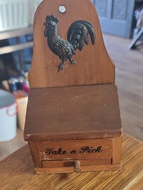 Victor GOLDMAN rare Vtg TAKE A PICK toothpick Dispense